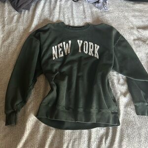 Brandy Melville Dark Green Sweatshirt